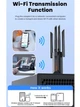 WIFI6 адаптер AX900 + Bluetooth 5.4 USB 3.0 Toocki TB07A USB 4 антенны - зображення 11