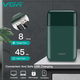 Электробритва VGR V 390 с триммером для сухого и влажного бритья, зеленая - изображение 5