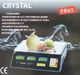 Ваги електронні торгові з лічильником ціни та платформою Crystal CT-500 до 50 кг. - зображення 6