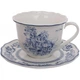 Чайний порцеляновий сервіз "Heritage Toile Blue" 6 чашок 320мл з блюдцями (138135) - зображення 1