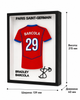 Картина в рамці футбольна форма Paris Saint-Germain Bradley Barcola 29. Aivory - изображение 2