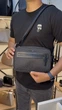Сумка чоловіча Emporio Armani camera bag крос-боді через плече чорна з жакардовим принтом (EM001210/AF13823 U8168) - изображение 8