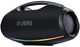 Портативная акустическая система Bluetooth 180 Вт с RGB подсветкой для пикника черный SVEN SE0762 - изображение 1