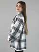 Женский пиджак из альпаки серо-бежевый в клетку one size (2631270) - изображение 6