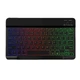 Клавиатура беспроводная Koyo Bluetooth компактная с RGB подсветкой для смартфонов планшетов ноутбуков смарт ТВ 320x130x20 мм 400 г с аккумулятором 300 мАч и USB C подключением черная для работы и обучения - изображение 1