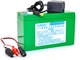 Аккумуляторная батарея QiSuo литиевая 12V 10A с элементами Li-ion 18650 + зарядное устройство 12.6V/1A + крокодилы (QS-12010ACH) - изображение 1