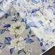 Готовий тюль батист під льон Magnolia 150×265 см біло-блакитний на стрічці для гачків (YH856-150) - зображення 11