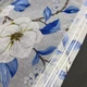 Готовий тюль батист під льон Magnolia 150×265 см біло-блакитний на стрічці для гачків (YH856-150) - зображення 13