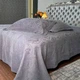 Покривало з наволочками Maison Dor Marjolaine, 250х260 антрацит - изображение 2