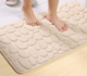 Коврик для ванной комнаты "Камни" 40x60 см ковёр для дома с 3d эффектом мягкий рельефный бежевый - изображение 6