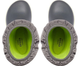 Дитячі крокси чоботи для хлопчика Crocs Crocband Winter Boot Grey/Green (24-25, сірий) - изображение 4