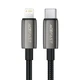 Кабель зарядки ACEFAST C23-01 USB Type-C to Lightning 30W Нейлон 1.2м Чёрный - изображение 1