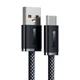 Кабель USB Type-A to Type-C Baseus Dynamic Series 100W ABS + TPE 1м сірий - зображення 3