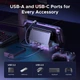 Док-станція UGREEN CM800 9in1 USB-C DP 4K 100W алюмінієва сірий - зображення 6