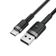 Кабель зарядки USB Type-A до Type-C ACEFAST C22-04 3A TPE + алюминий 1.2 м черный - изображение 3