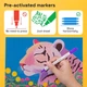 Набор акриловых маркеров Artistro 72 цвета, двухсторонние маркеры Dot + Fine Tip - изображение 7