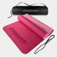 Килимок для йоги та фітнеса EasyFit TPE+TC 6мм двошаровий + Чохол рожевий з св. рожевим - зображення 1