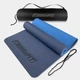 Коврик для йоги и фитнеса EasyFit TPE+TC 6 мм двухслойный + Чехол синий с голубым - изображение 1