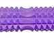 Масажний ролик EasyFit Grid Roller v.2.2 45 см для м'язів та спини з 3D поверхнею Фіолетовий з поглибленням для хребта - зображення 2