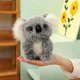 Плюшевая Коала с детенышем 28 см 2 пушистые мягкие игрушечные коалы серые, набор игрушек Koala с малышом - изображение 6