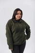 Флиска женская Winter теплая на молнии с карманами оливковый 3XL - изображение 8