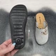 Тапочки женские для дома Inblu серые велюровые с пробковой стелькой на танкетке 37р (23,3 см) 8122 - изображение 8