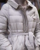 Жіночий однотонний пуховик casual з гусячим пухом і капюшоном Basic (молочний, M), 36031, 27720 - изображение 8