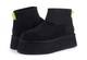 Уги жіночі короткі на платформі UGG Classic Mini Dipper Black 37 чорні - изображение 1