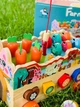 Деревянная развивающая игрушка монтессори каталка логическая магнитная игра сортер фигуры цвета для самых маленьких детей от 1 года - изображение 4