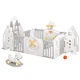 Дитячий манеж Mealux трансформер 4 в 1 (KD-C051 Grey/White) - зображення 1