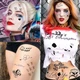 Тимчасові тату Harley Quinn “Daddy’s Lil Monster” стиль Suicide Squad, формат А4 (20×29 см) - зображення 4