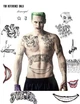 Тимчасові татуювання Joker "Suicide Squad" Повний комплект 5 сетів - зображення 9