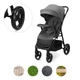 Прогулочная коляска Kinderkraft Trig 3 Tray, Grey (KSTRIG03GRY000T) - изображение 2