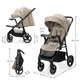 Прогулочная коляска Kinderkraft Trig 3 Tray Beige (KSTRIG03BEG000T) - изображение 4