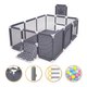 Манеж LEOBRO Multisport 120x180 см Детский игровой манеж с мелкой сеткой для малышей и защитной сеткой - изображение 1