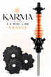 Шахта Karma 3.0 Mini Line Orange для кальяна под уплотнитель 46см с деревянной накладкой - изображение 1