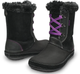 Дитячі крокси чоботи для дівчинки Crocs Berryessa Hiker Boot Black/Purple (34/35, чорний) - изображение 1
