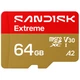 Карта памяти SanDisk 64GB microSDXC C10 UHS-I U3 A2 V30 R170/W80MB/s Extreme GO (SDSQXGN-064G-GN6MN) (354298) - изображение 1