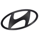 Эмблема логотип Hyundai 175*88 мм алюминий, черный, матовый - изображение 3