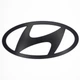 Эмблема логотип Hyundai 175*88 мм алюминий, черный, матовый - изображение 4