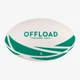 Мяч для Регби OFFLOAD R100 №3 от 6 – 9 лет Бело-Зеленый - изображение 1