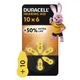 Батарейка Duracell для слухових апаратів розмір 10, 6 шт. в упаковці - зображення 1