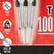Дротики для Дартса CANAVERAL T100 (3шт) со Стальными Наконечниками Черные - изображение 4