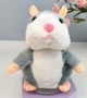 Интерактивная игрушка говорящий хомяк повторюшка на батарейках Серый - изображение 5
