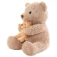Игрушка-подушка Медведь с малышом и пледом 110x140 см бежевый 509-33P - изображение 4
