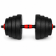 Гантели композитные Champion X-venum 1шт 51см 15.5 кг Черно-Красный - изображение 2