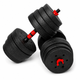Гантели композитные Champion X-venum 2шт 51см 18.5 кг Черно-Красный - изображение 2