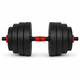Гантели композитные Champion X-venum 1шт 51см 17.5 кг Черно-Красный - изображение 2
