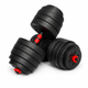 Гантели композитные Champion X-venum 2шт 55см 23.5 кг Черно-Красный - изображение 3