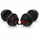 Гантели композитные Champion X-venum 2шт 51см 10.5 кг Черно-Красный - изображение 3